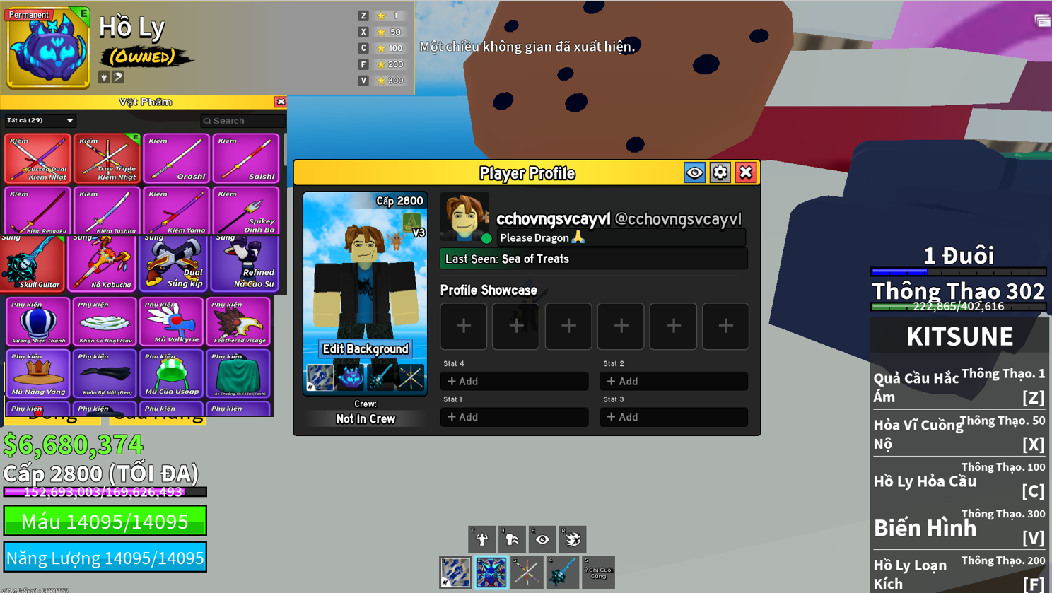 Acc Blox Fruits Chuyên Cày Chay