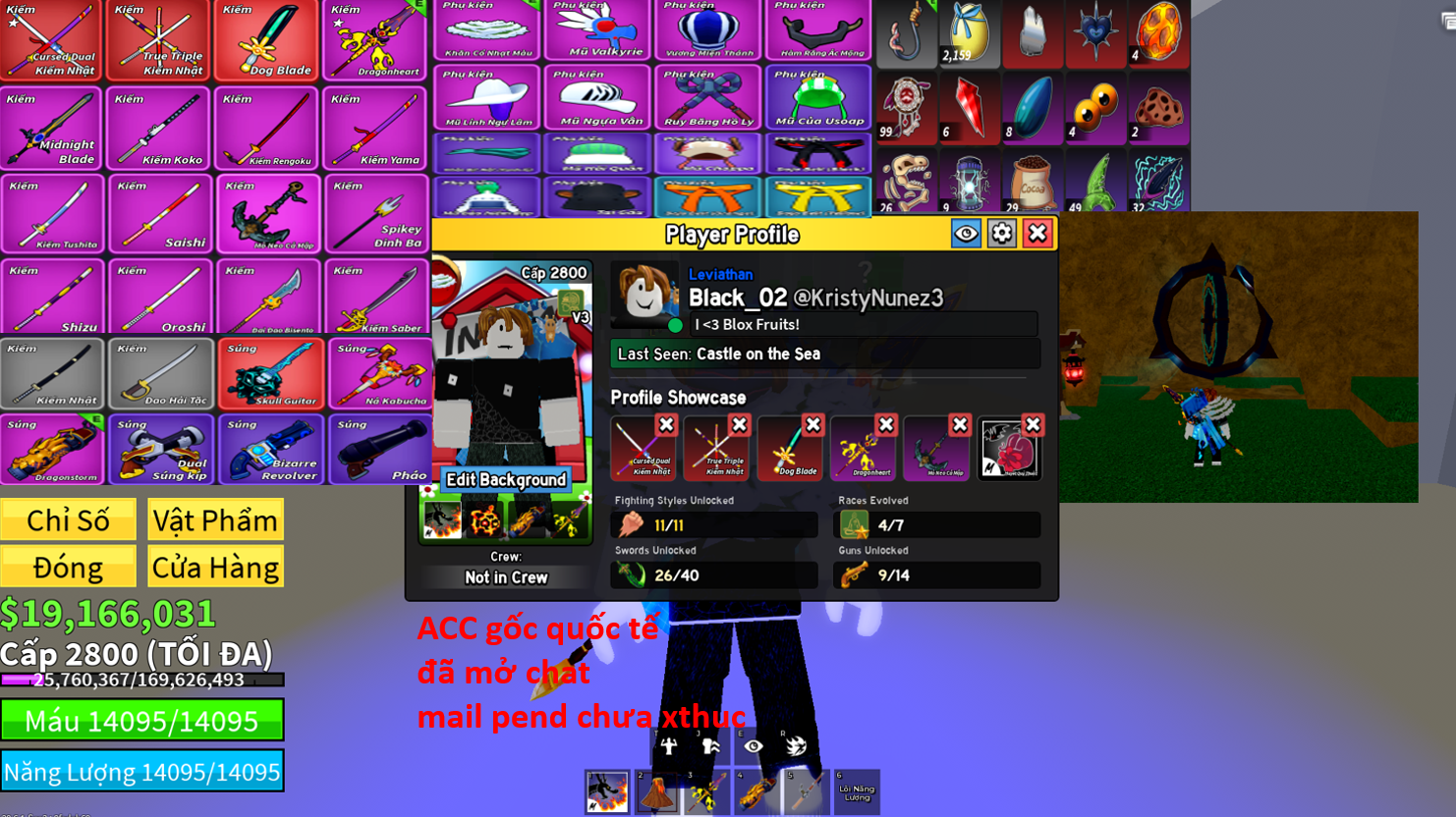 Acc Blox Fruits Chuyên Cày Chay
